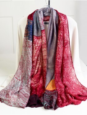 Abstract Print Fashion Scarf